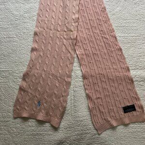 Ralph Lauren Long Cable Knit Scarf